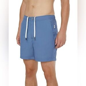 Onia The Calder Swim Trunks in Steele Blue Size 38